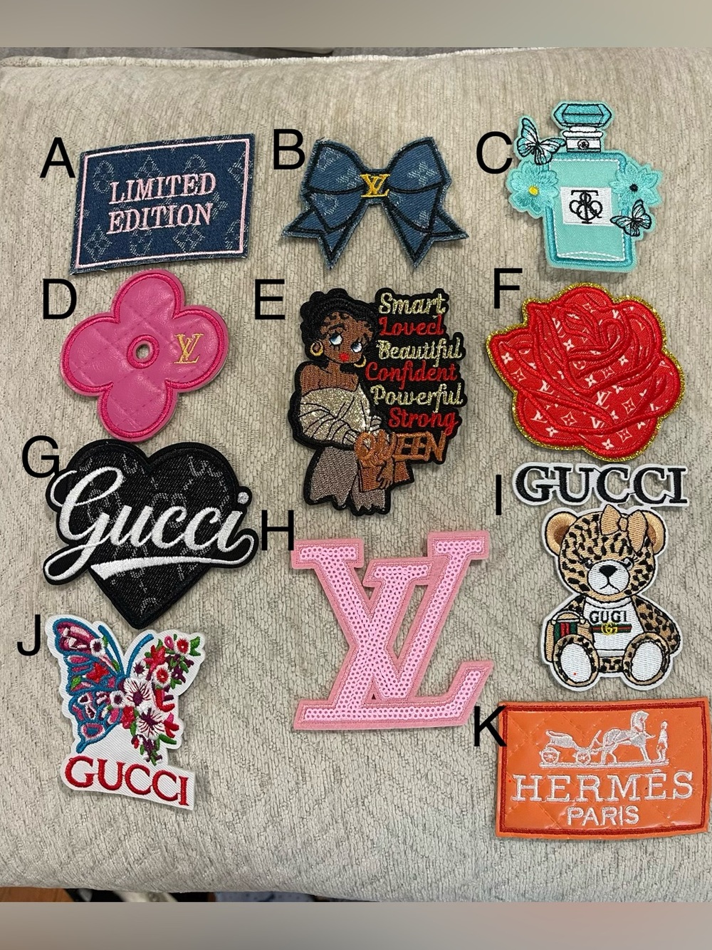 Designer Inspired Iron-On Patches